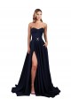 Purchase Long Sleeveless Sweetheart A-Line Stretch Crepe Low Back Evening Dress Canada