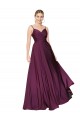 Purchase Long Sleeveless Spaghetti Straps A-Line Stretch Crepe Evening Dress Canada