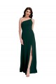 Purchase Long Sleeveless One Shoulder A-Line Stretch Crepe Evening Gown Canada