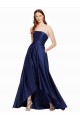 Purchase Long Sleeveless Strapless A-Line Satin Evening Dresses Canada