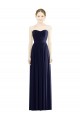 Purchase Long Sleeveless Sweetheart A-Line Soft Chiffon Evening Dresses Canada