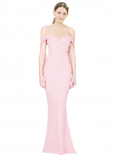 Purchase Long Sleeveless Strapless A-Line Stretch Crepe Evening Dresses Canada