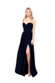 Purchase Long Sleeveless Spaghetti Straps A-Line Soft Chiffon Evening Dress Canada