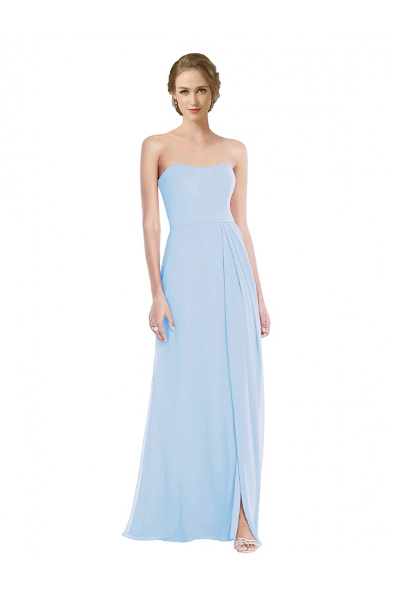 Purchase Long Sleeveless Sweetheart A-Line Soft Chiffon Evening Maxi Dress Canada