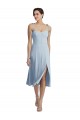 Purchase Midi Length Sleeveless Sweetheart A-Line Stretch Crepe Evening Dress Canada