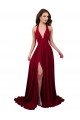 Purchase Long Sleeveless Halter Neck A-Line Spandex Sexy Evening Dress Canada