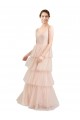 Purchase Long Sleeveless V-Neck A-Line Tulle Semi Formal Evening Dress Canada