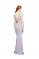 Purchase Long Sleeveless V-Neck Mermaid Stretch Crepe Evening Dress Canada