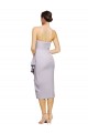 Purchase Cocktail Length Sleeveless Strapless Sheath Stretch Crepe Evening Dress Canada
