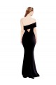 Purchase Long Sleeveless One Shoulder Mermaid Stretch Crepe Keyhole Back Evening Dress Canada
