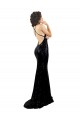 Purchase Long Sleeveless V-Neck Mermaid Sequin Black Sexy Evening Dress Canada