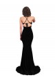 Purchase Long Sleeveless V-Neck Mermaid Spandex Sexy Evening Dress Canada