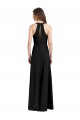 Purchase Long Sleeveless Halter Neck Sheath Stretch Crepe Evening Dress Canada