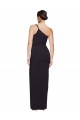 Purchase Long Sleeveless One Shoulder Sheath Stretch Crepe Bridal Party Dress Canada