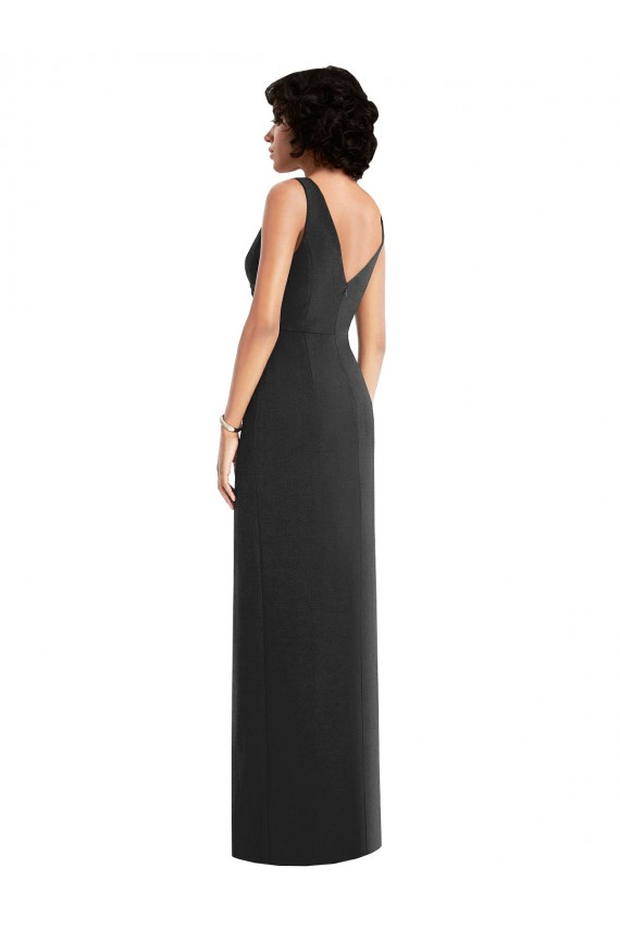 Purchase Long Sleeveless V-Neck Sheath Spandex Maxi Evening Dress Canada