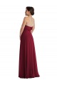 Purchase Long Sleeveless Strapless A-Line Soft Chiffon Maxi Evening Dress Canada