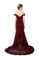 Purchase Sweep Train Sleeveless Off the Shoulder Mermaid Stretch Crepe & Lace Evening Dress Canada