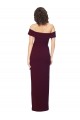 Purchase Long Sleeveless Off the Shoulder Sheath Stretch Crepe Evening Dress Canada