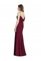 Purchase Long Sleeveless Bateau Neck Trumpet Stretch Crepe Semi Formal Evening Dress Canada