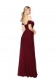 Purchase Long Sleeveless Off the Shoulder Mermaid Soft Chiffon Bridal Party Dress Canada