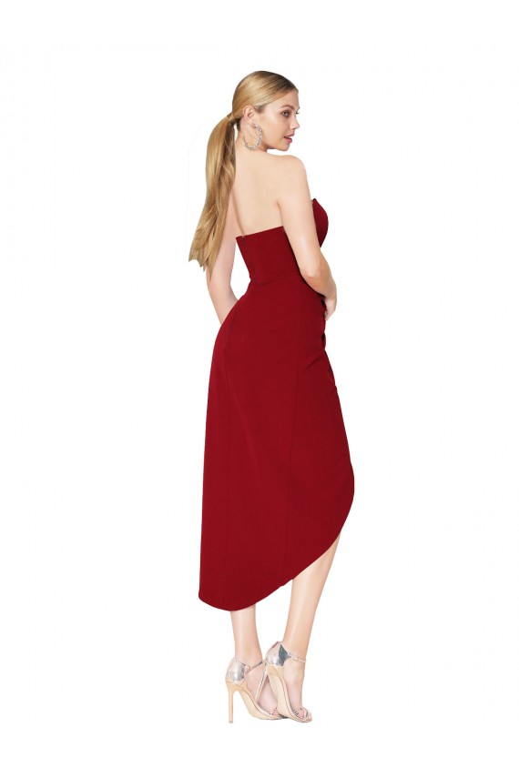Purchase Knee Length Sleeveless Sweetheart Mermaid Stretch Crepe Sexy Evening Dress Canada