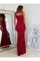 Purchase Long Sleeveless Square Neck Sheath Velvet Sequin Evening Dress Canada