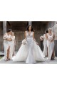 Purchase Long Sleeveless V-Neck A-Line Chiffon Evening Dress Canada
