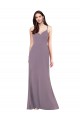 Purchase Long Sleeveless Sweetheart Column Soft Chiffon Evening Dress Canada