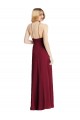Purchase Long Sleeveless Spaghetti Straps A-Line Soft Chiffon Maxi Evening Dress Canada