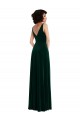 Purchase Long Sleeveless V-Neck A-Line Stretch Velvet Maxi Evening Dress Canada