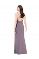 Purchase Long Sleeveless Sweetheart Column Soft Chiffon Evening Dress Canada
