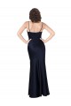 Purchase Long Sleeveless Cowl Neck A-Line Silky Satin Sexy Evening Dress Canada