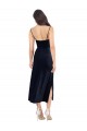 Purchase Midi Length Sleeveless Cowl Neck Column Stretch Velvet Evening Dress Canada