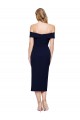 Purchase Midi Length Sleeveless Off the Shoulder Mermaid Stretch Crepe Wedding Guest Dress Canada