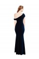 Purchase Long Sleeveless One Shoulder Mermaid Stretch Crepe Evening Dress Canada