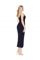 Purchase Knee Length Sleeveless Spaghetti Straps Mermaid Stretch Crepe Evening Dress Canada