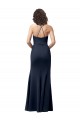 Purchase Long Sleeveless Spaghetti Straps Sheath Stretch Crepe Evening Gown Canada