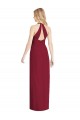 Purchase Long Sleeveless Halter Neck Trumpet Soft Chiffon Maxi Evening Dress Canada
