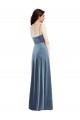 Purchase Long Sleeveless Sweetheart A-Line Stretch Velvet Maxi Evening Dress Canada
