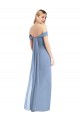Purchase Long Sleeveless Off the Shoulder Mermaid Soft Chiffon Maxi Evening Dress Canada