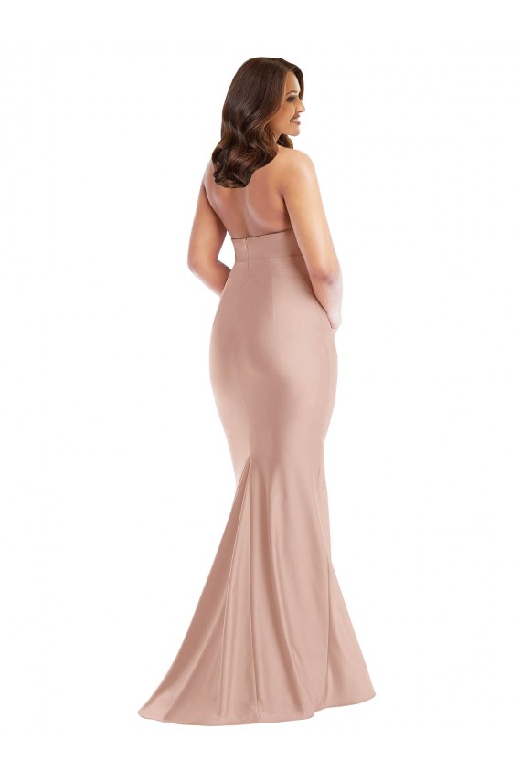Purchase Long Sleeveless Halter Neck Mermaid Silky Satin Plus Size Evening Dress Canada