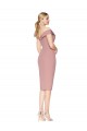Purchase Knee Length Sleeveless Off the Shoulder Mermaid Stretch Crepe Evening Dress Canada