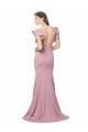 Purchase Sweep Train Flutter Sleeves Round Neck Mermaid Stretch Crepe Evening Dress Canada