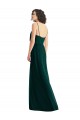 Purchase Long Sleeveless V-Neck A-Line Soft Chiffon Low Back Maxi Evening Dress Canada
