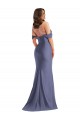 Purchase Long Sleeveless Off the Shoulder Mermaid Silky Satin Plus Size Evening Dress Canada