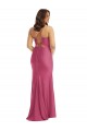 Purchase Long Sleeveless Spaghetti Straps Mermaid Silky Satin Plus Size Evening Dress Canada
