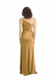 Purchase Long Sleeveless One Shoulder A-Line Stretch Satin Evening Dress Canada