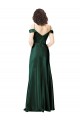 Purchase Long Sleeveless Off the Shoulder A-Line Stretch Satin Evening Dress Canada
