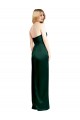 Purchase Long Sleeveless Strapless A-Line Stretch Satin Hunter Evening Dress Canada