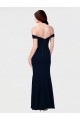 Purchase Long Sleeveless Off the Shoulder Mermaid Stretch Crepe Ivory Evening Dress Canada